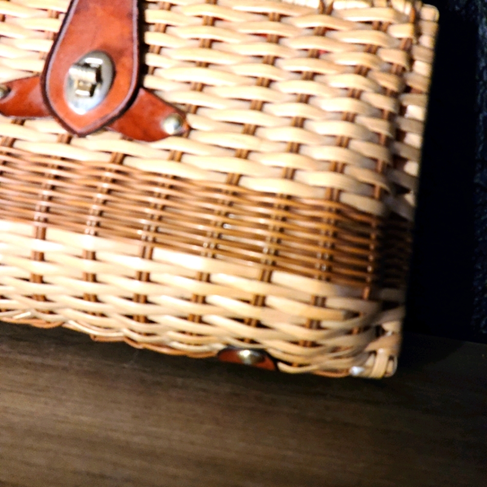 Vintage wicker purse